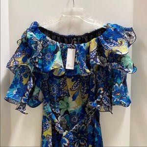 CQ by CQ Woven Hi/Low Off Shoulder Dress. New with Tags Size Small